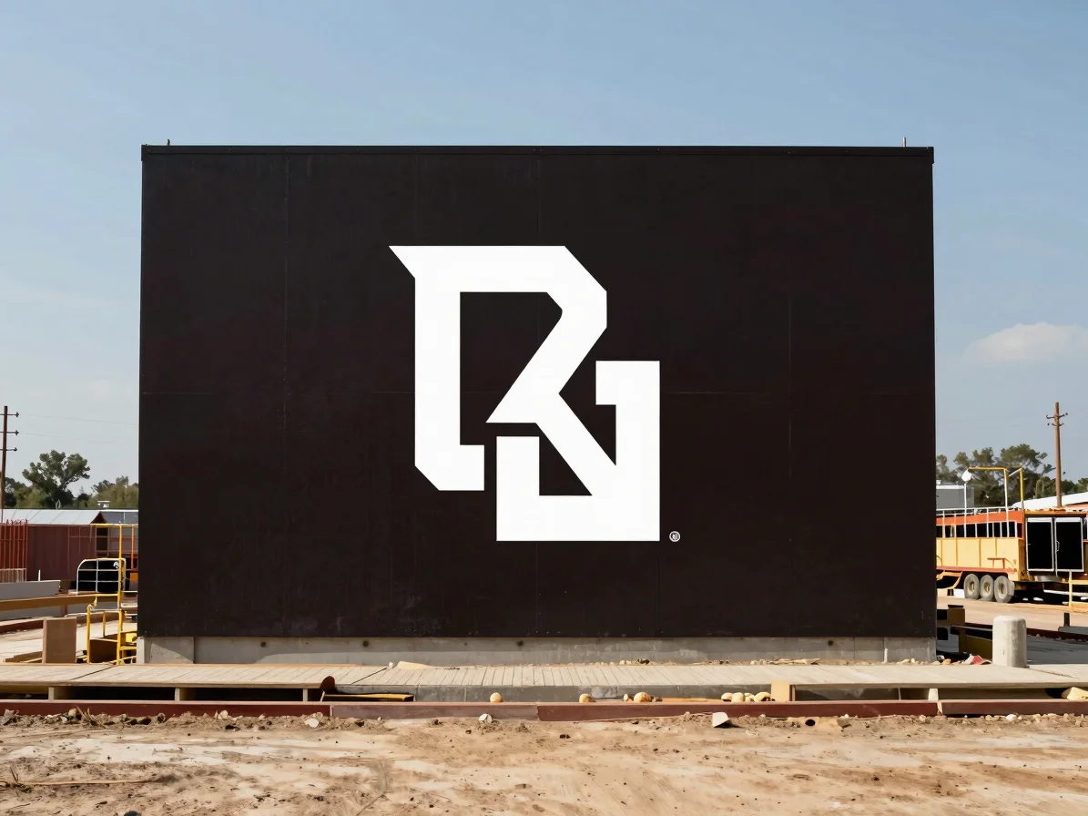 stylized Oklahoma state emblem in a graphic, industrial style, ce